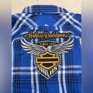 NWT Harley Davidson Womens 115th Anniversary Shirt Embroidered Graphic Back Logo